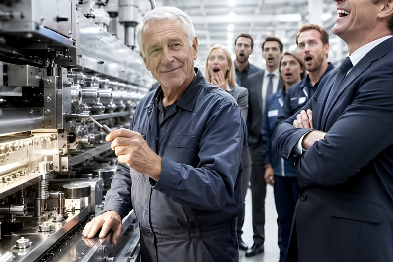 El CEO se Burló del Viejo Técnico por una Reparación de 12 Dólares… Hasta que Descubrió que Esa Pieza Podía Costarle 700 Mil y la Vida de Toda la Fábrica