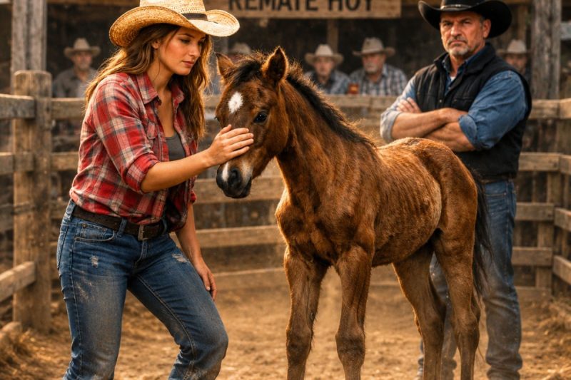 UNA GRANJERA GASTÓ SUS ÚLTIMOS PESOS EN UN CABALLO FLACO… PERO LO QUE HIZO CON ESE CABALLO…