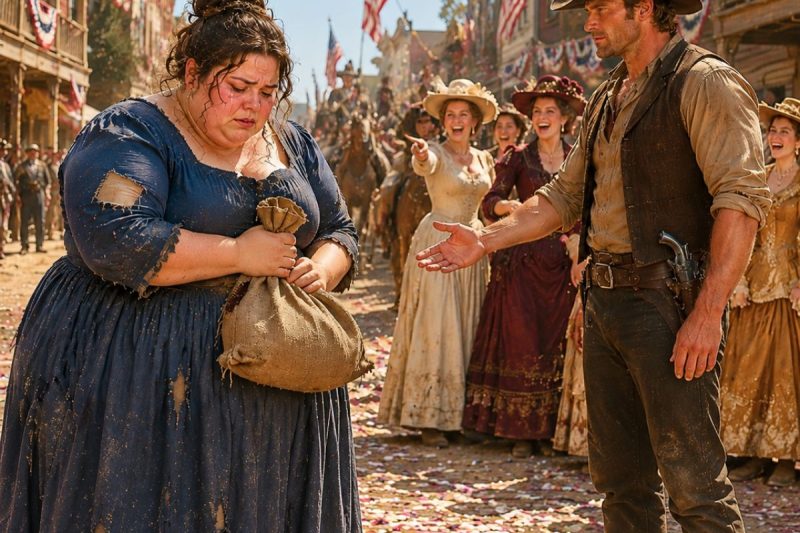 Todos se burlaron de su vestido gastado… hasta que el vaquero la llamó la mujer más valiosa de Red Hollow