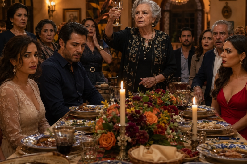 Mi esposo llevó a su ex a la cena familiar diciendo que “solo era una amiga”… hasta que mi suegra brindó por la verdadera esposa de la casa.