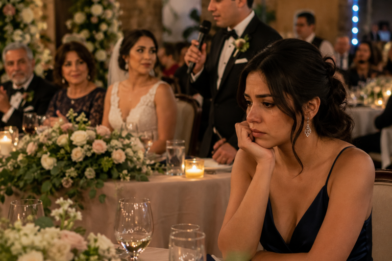 Mi familia me sentó al fondo en la boda de mi hermano por ser “la soltera fracasada”… hasta que el novio reveló quién pagó toda la celebración.