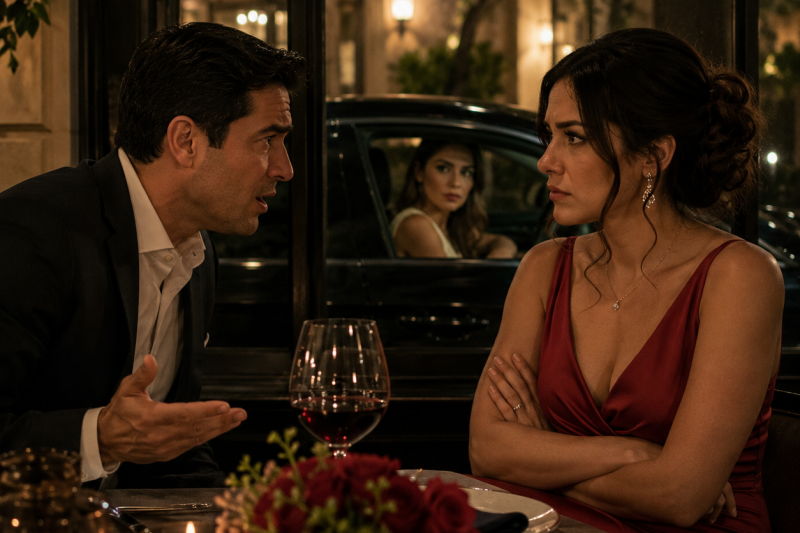 Mi marido me pidió el divorcio durante nuestra cena de aniversario… sin saber que yo ya conocía el nombre de la mujer que esperaba afuera.