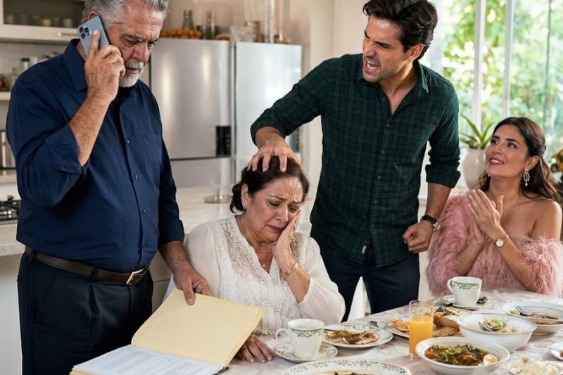 Mi hijo me golpeó en la comida del domingo, sin imaginar que la llamada al 911 y una carpeta amarilla revelarían la firma que destruyó su mentira.