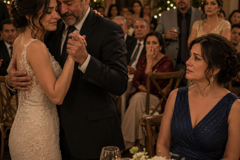 Mi exesposo quiso sentarme lejos de la mesa principal en la boda de nuestra hija… pero el primer baile reveló quién fue realmente su padre.