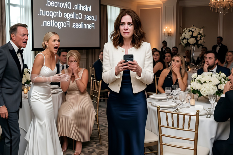 En la boda de mi hermana me humillaron frente a todos… pero una sola palabra mía destruyó su mentira