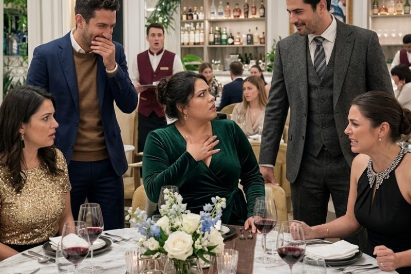 Me invitaron a una cena elegante para humillar a una mujer, sin imaginar que aquella apuesta revelaría la crueldad que todos llevábamos escondida.