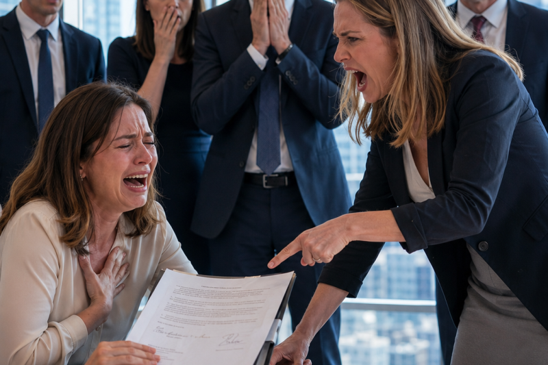 Mi hermana quiso quedarse con el negocio que levanté desde cero… pero una firma olvidada en un contrato la dejó fuera para siempre.