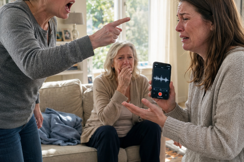 Mi hermana me culpó de haber arruinado la vida de mamá… pero una grabación escondida en su teléfono reveló la verdadera culpable.