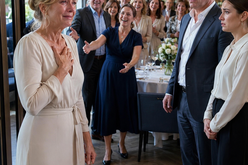 Mi marido me dejó fuera de la cena de aniversario porque “sobraba”… sin saber que todos los invitados habían venido por mí.