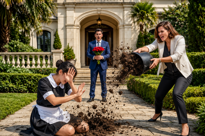 Llevó 50 Rosas Para Pedirle Matrimonio… Pero Al Llegar A Casa Descubrió A Su Verdadera Novia Humillando A La Mujer Que Cambiaría Su Destino