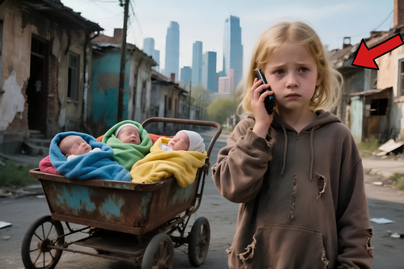 El CEO Tiró Su Celular a la Basura… y una Niña de 7 Años le Reveló que Era Padre de Trillizos Hambrientos