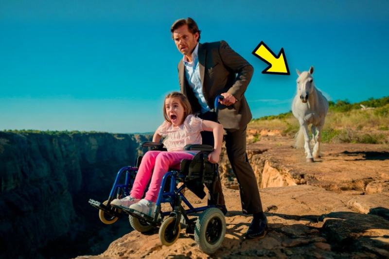 El Millonario Empujó a Su Hija en Silla de Ruedas al Abismo… Pero No Contó con el Caballo Blanco que Lo Vio Todo
