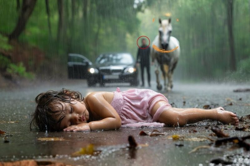 UN HOMBRE RICO ABANDONA A SU HIJA TEMBLAR DE FIEBRE EN EL BOSQUE, pero el CABALLO lo vio todo