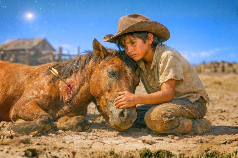 EL NIÑO POBRE CUIDADOR DE CABALLOS ENCONTRÓ UN CABALLO ABANDONADO PARA MORIR, Y LO QUE HIZO…