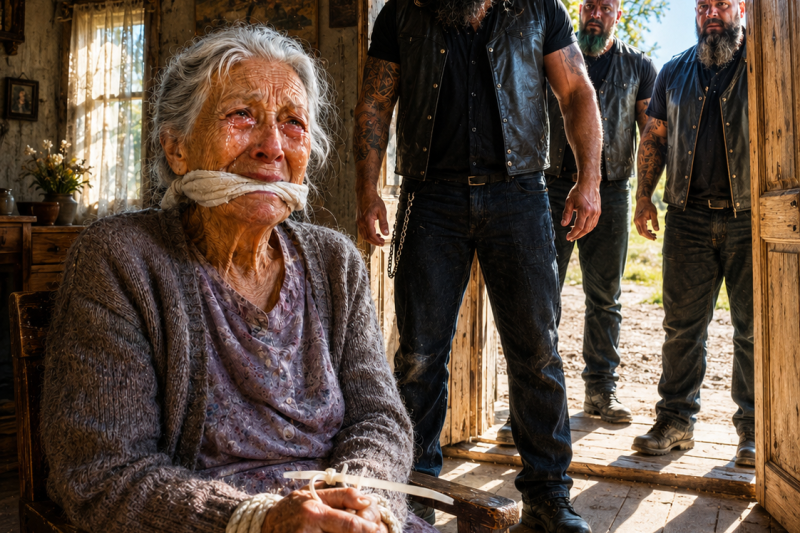 La Anciana Estuvo 7 Horas Atada en Su Propia Casa… Hasta Que Tres Motociclistas Llegaron y Revelaron el Secreto del Rancho