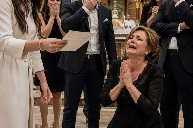 Toda la familia de mi esposo me llamó interesada… pero la prueba de ADN hizo caer de rodillas a mi suegra frente al altar