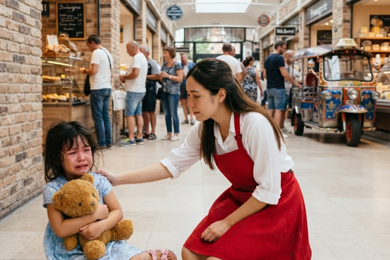 La Empleada Pobre Que Salvó a una Niña Perdida en el Centro Comercial… Sin Saber Que Su Padre Era el Millonario Que Cambiaría Su Destino