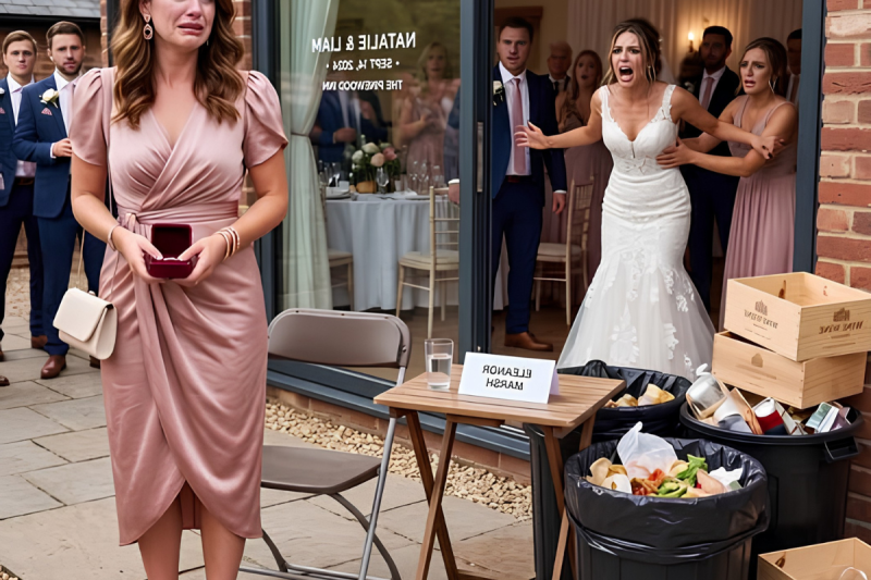 La sentaron junto a la basura en la boda de su hermana… pero el regalo que se llevó hizo caer la fiesta entera