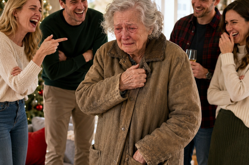 Mi familia se rió de mi viejo abrigo en Navidad… sin saber lo que guardaba en el bolsillo desde hacía años.