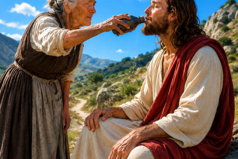 La Anciana Que Dio Su Último Pan a un Desconocido… Sin Saber Que Era Jesucristo