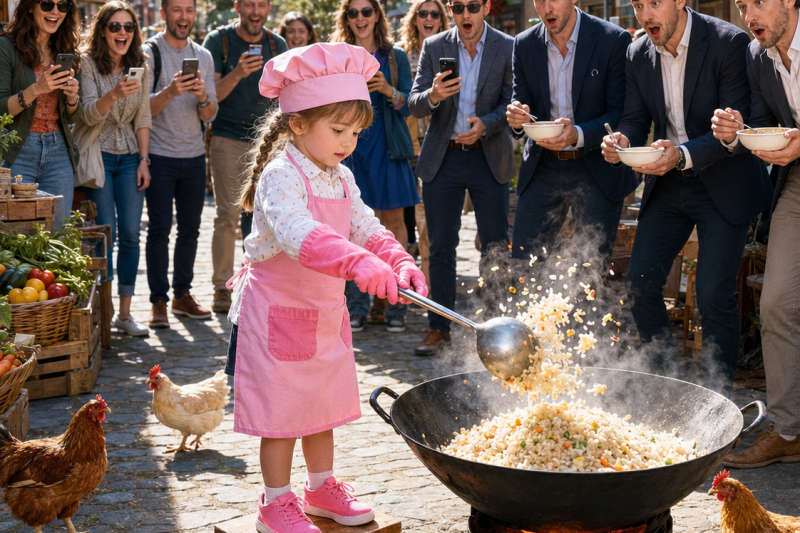 La Niña Que Cocinaba en la Calle… Sin Saber Que Su Plato Revelaría el Crimen Que Destruyó a Su Familia