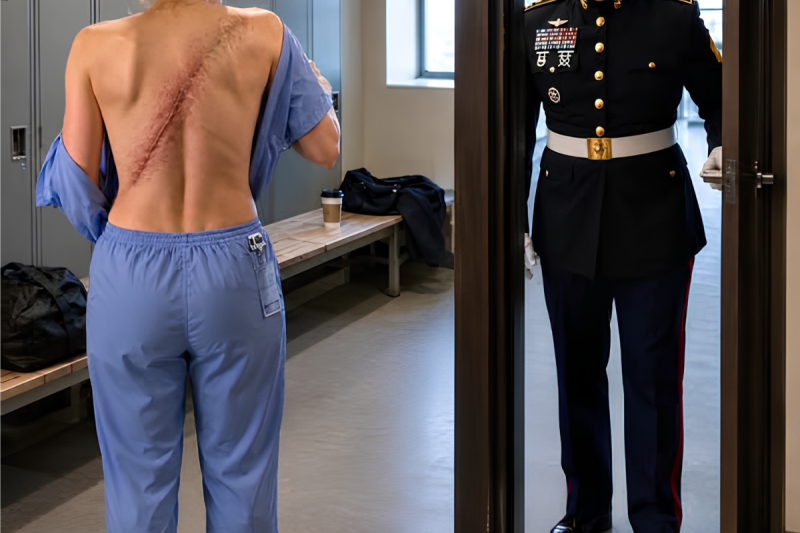La cicatriz que reveló a la heroína borrada: le robaron sus medallas… hasta que una puerta abierta por error destapó toda la verdad.