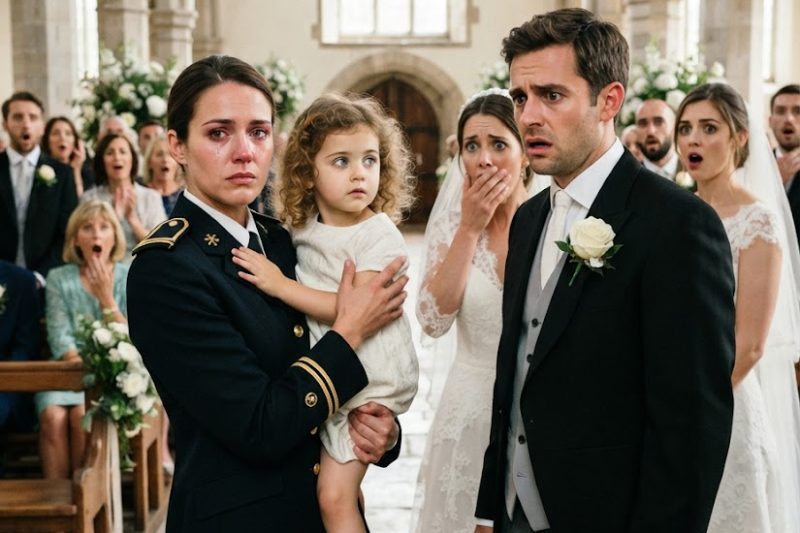 Le millionnaire croyait avoir acheté le silence de son ancienne amante avec une enveloppe discrète… jusqu’à ce qu’elle entre à son mariage en uniforme, tenant une fillette qui avait exactement son regard.
