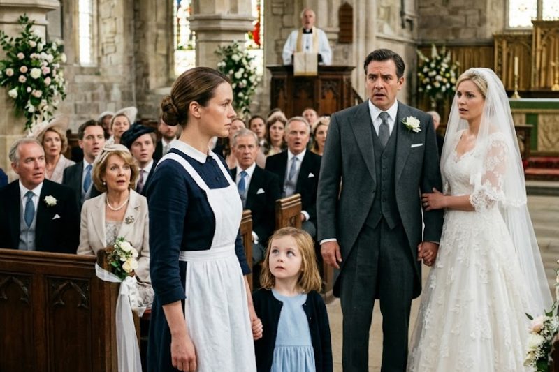La femme qu’il avait aimée en secret accepta l’argent et disparut… mais le jour de son mariage, elle revint comme domestique, accompagnée d’une fillette dont le visage força tous les invités à se taire.
