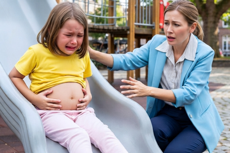 La Niña Dijo “Algo se Me Va a Salir del Cuerpo” en Pleno Recreo… y la Maestra Descubrió el Dolor que Había Callado Durante Meses