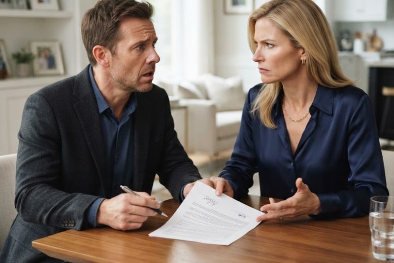 Il croyait pouvoir acheter le silence de sa femme après le jackpot… mais une simple signature allait révéler la trahison que personne n’attendait