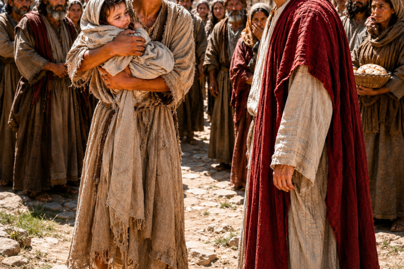 El Niño Que Solo Pidió Pan Para Su Hermanita… Pero Jesús Entró a Su Casa y Sanó el Dolor Que Todos Ignoraban