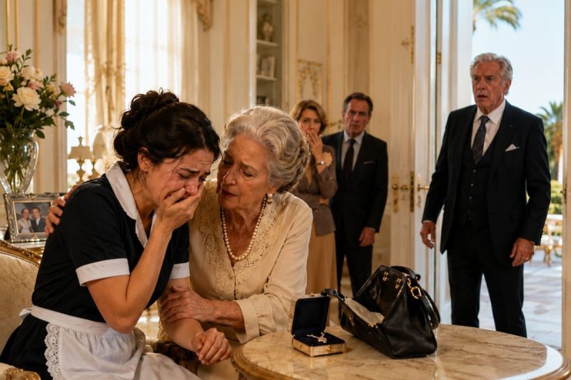 Creían que su empleada era una ladrona… hasta que descubrieron quién puso la joya en su bolso