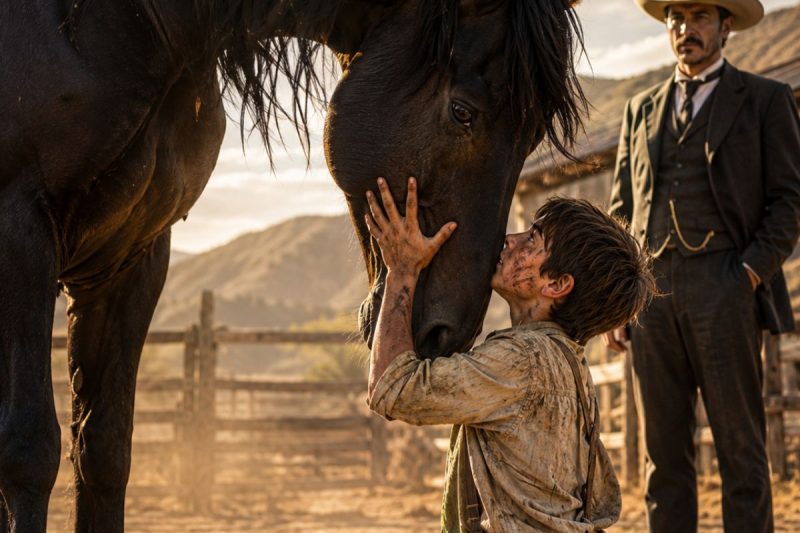 “DAME SOLO 5 MINUTOS”, Dijo El Niño Pobre Al Patrón Que Vendía El Caballo… Y Lo Que Pasa Es Épico!