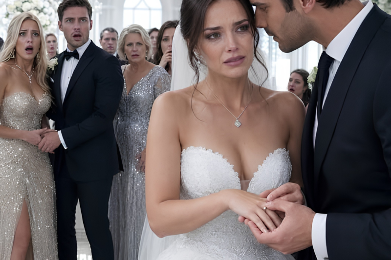 Me abandonó en el altar por mi propia prima… pero mi jefe millonario tomó el anillo y susurró: “Finge que yo soy el novio”; lo que hizo después dejó a todos sin palabras